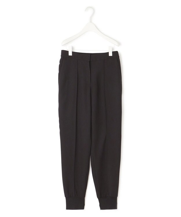 ICB 【接触冷感・UVケア・速乾・洗える】FluidBackSatin ジョグパンツ ブラック系