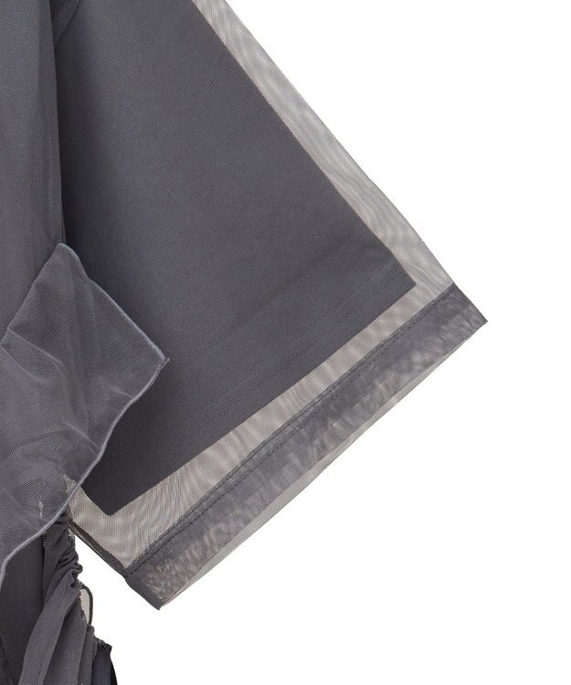 AMERICAN HOLIC チュールレイヤードドロストトップス Charcoal Gray