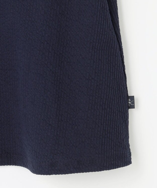 組曲 KIDS 【110-140㎝】サッカーストライプ ブラウス ネイビー