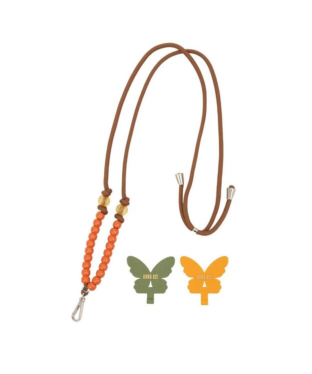 ANNA SUI ASストラップ スマホストラップ ブラウン