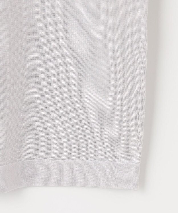 自由区 【XSサイズ～/洗える/セット着用可】シャインハイゲージ プルオーバーニット ライトグレー系