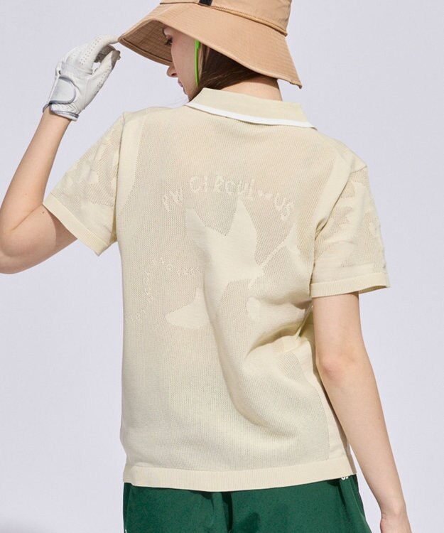 PW CIRCULUS 【WOMEN】ＤＯＶＥモチーフ ニッポロ ゴルフウェア レディース アイボリー系