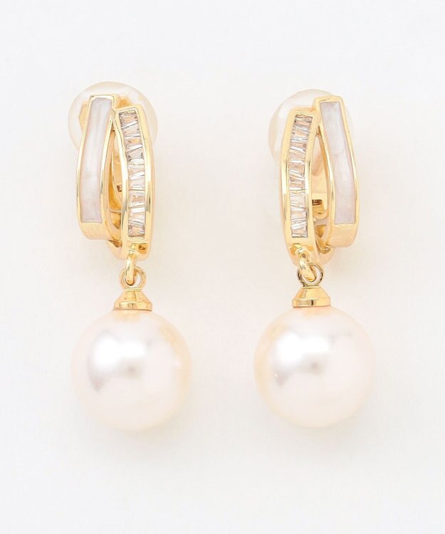 自由区 【カタログ掲載】シングルパール イヤリング ゴールド