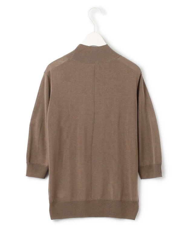 ICB 【洗える】 ウールアセテートハイゲージ ハイネックプルオーバー モカ系