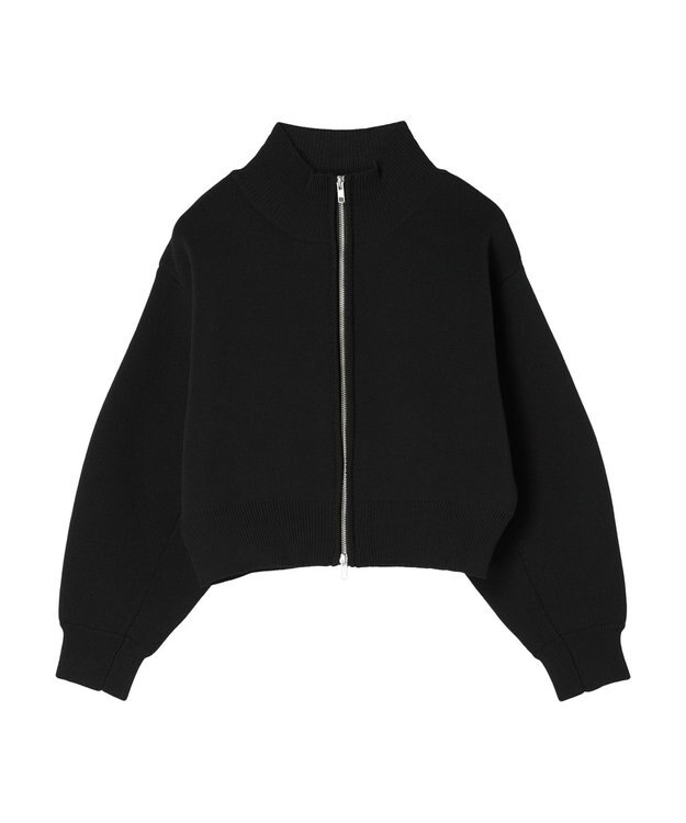 Green Parks ・ＥＬＥＮＣＡＲＥ　ＤＵＥ　ハイネックＺＩＰカーディガン Black