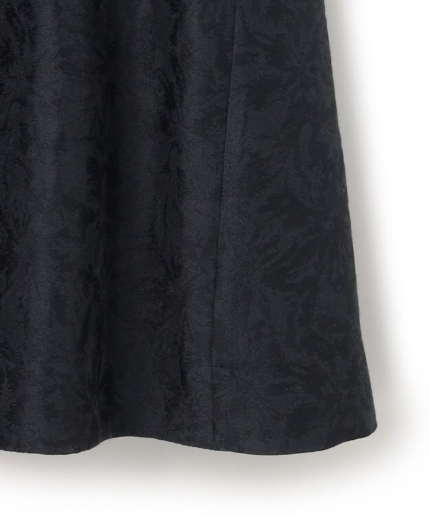 23区 S 【APPLAUDIR】シアーフラワージャカード ドレス ブラック系