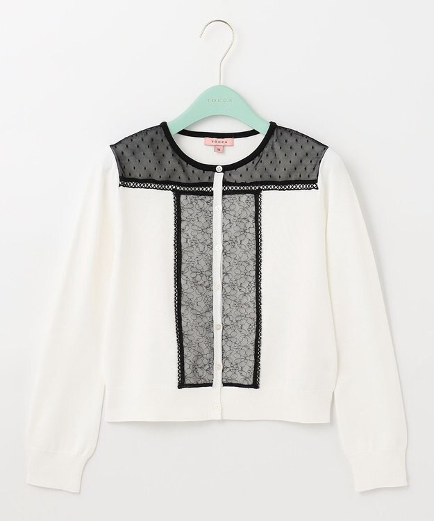 TOCCA 【洗える！】CHAMPS ELYSEES カーディガン アイボリー系