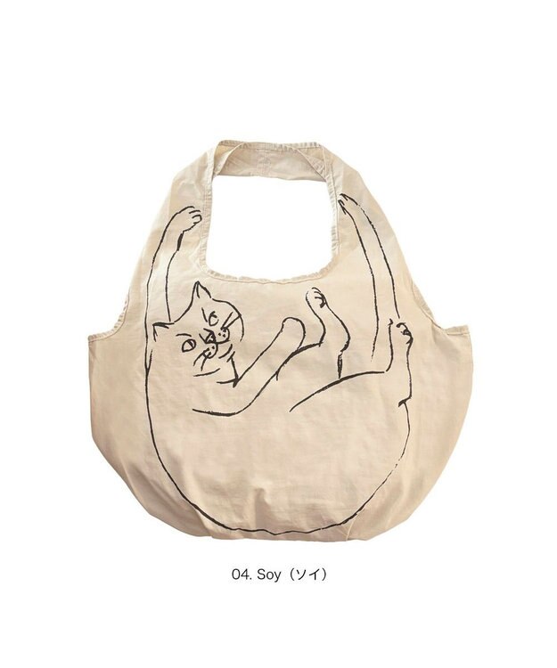 ROOTOTE 3543【ルートート】EU.ルーショッパー.ブラサガリネコ-B 04：ソイ