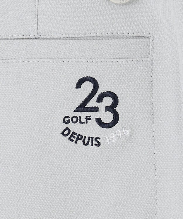 23区GOLF 【WOMEN】スケトラドビーストレッチ 台形 スカート ライトグレー系