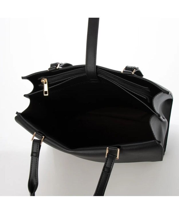 UNBILLION cachecache WEB限定ヒネリディテールA4トートバッグ ブラック