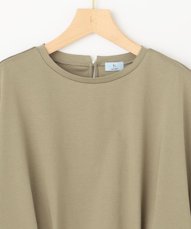 組曲 L 【WEB限定】コンシャスジャージーフレンチスリーブカットソー オリーブ系