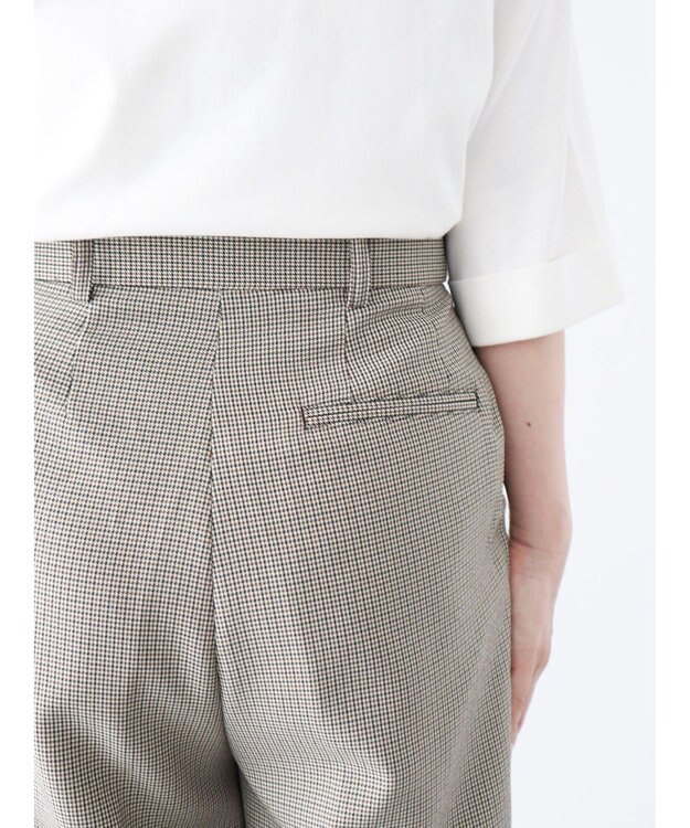 Green Parks きれいシルエットパンツ（ワイドストレート／柄） Gunclub Check