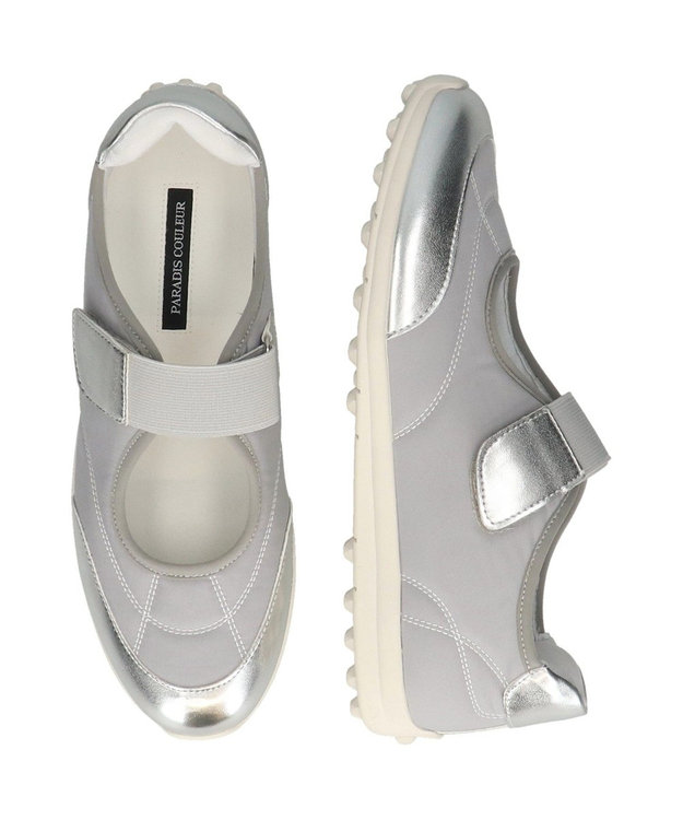 Bridget Birkin 【PARADIS COULEUR】ロープロファイルメリージェーンスニーカー グレーコンビ