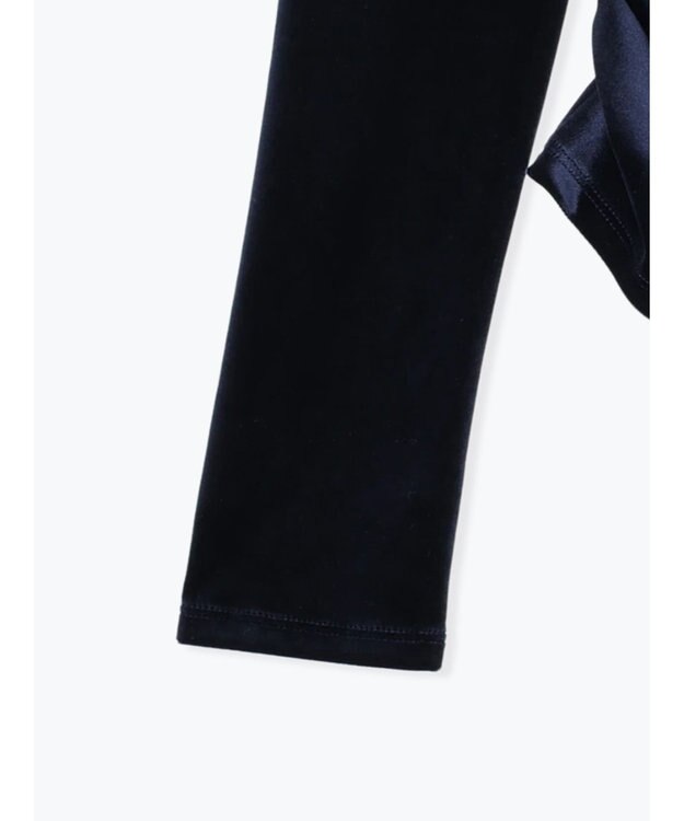 Te chichi ベロアサイドギャザートップス ネイビー