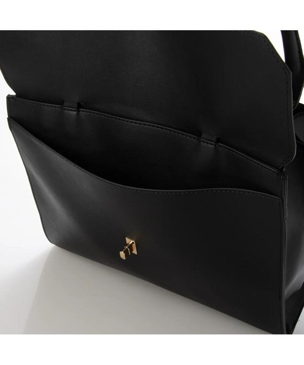 UNBILLION cachecache WEB限定ヒネリディテールA4トートバッグ ブラック