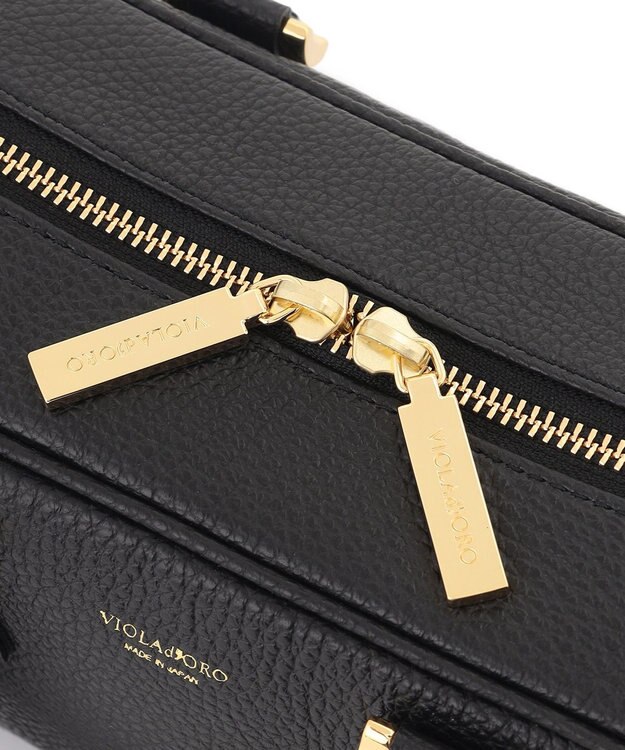 23区 【先行予約】VIOLAd'ORO シュリンクレザー 2WAY スクエア ボストンバッグ ブラック系