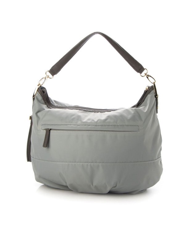 LA BAGAGERIE ナイロン　2wayショルダーバッグ ライトグレー