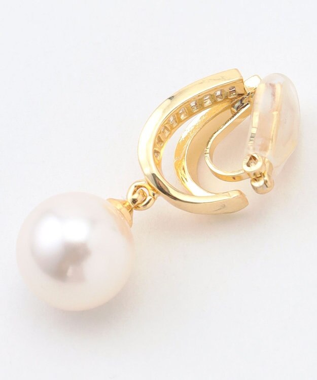 自由区 【カタログ掲載】シングルパール イヤリング ゴールド