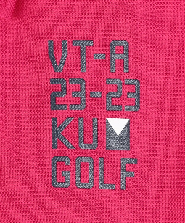 23区GOLF 【WOMEN】エイトロックカノコ カラーポロシャツ ピンク系