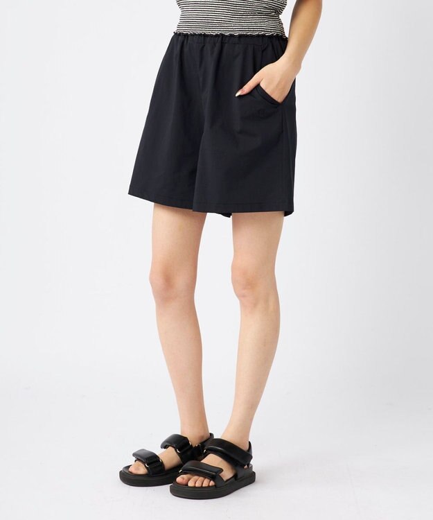 OP／FILA 【Ocean Pacific】らくティブ｜イージーハーフパンツ ブラック