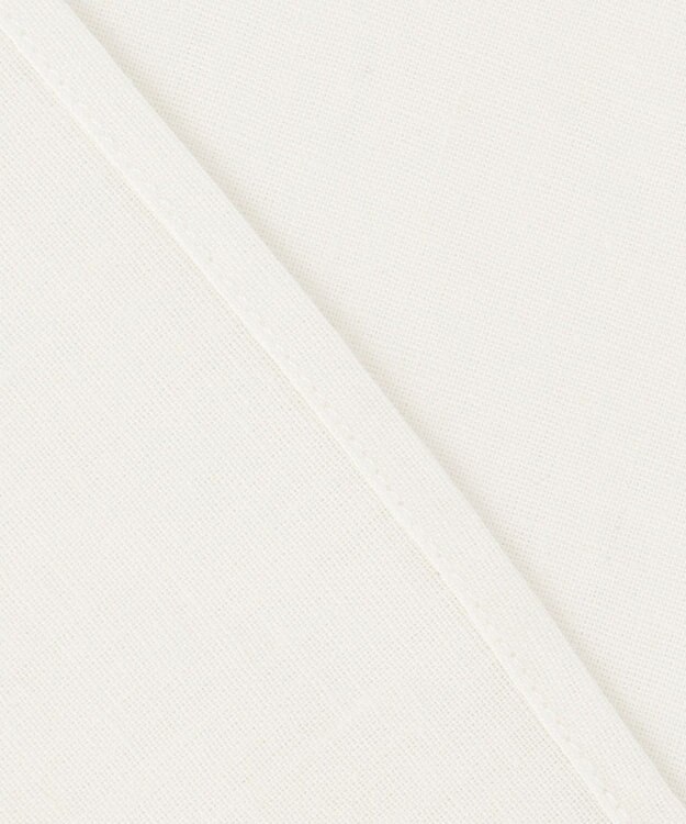 UNFILO 【洗える】リネンレーヨン　スキッパーシャツ オフ