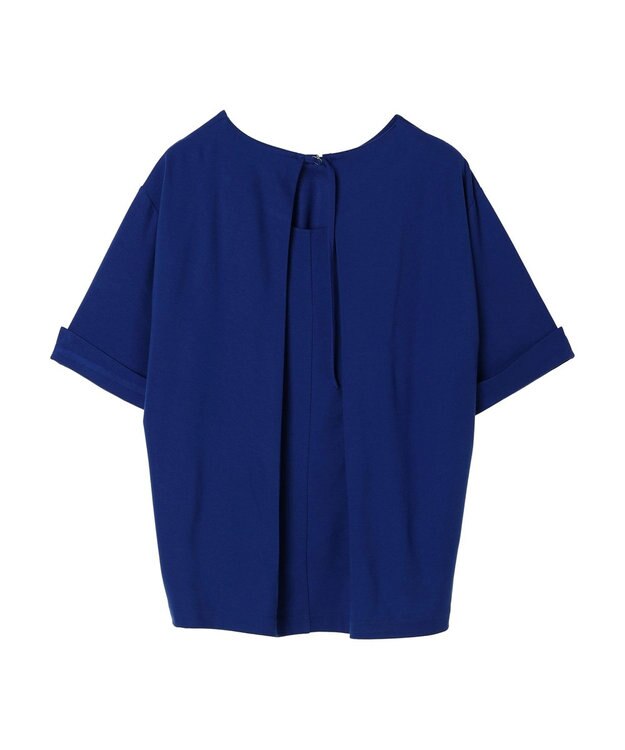 AMERICAN HOLIC 接触冷感バックタック袖折り返しカットプルオーバー Blue