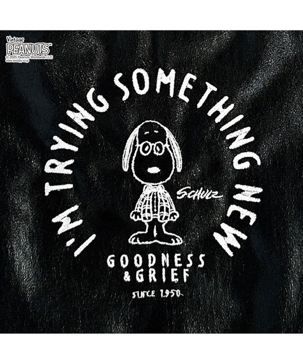 ROOTOTE 8460【スヌーピー】IP.ルーショッパーミニ.メタリックピーナッツ0Q 01：ブラック