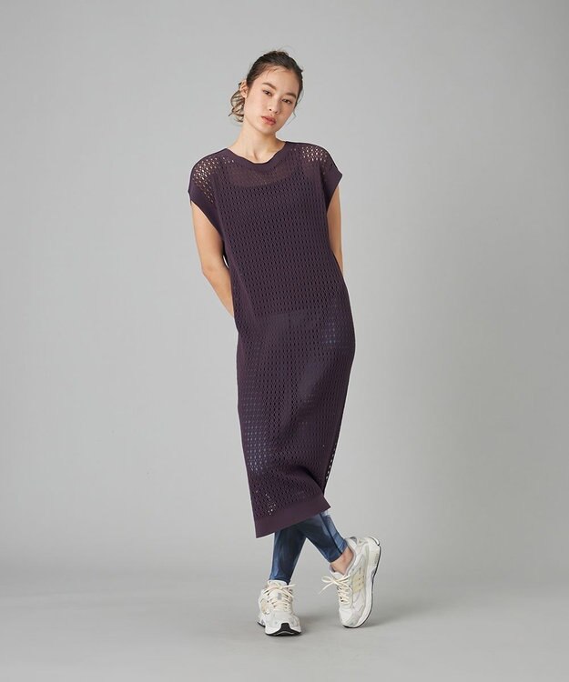 Chacott Chacott BALANCE インクアートプリントレギンス ブラックＰＴ