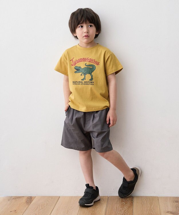 ANY KIDS ポプリン ハーフパンツ チャコール