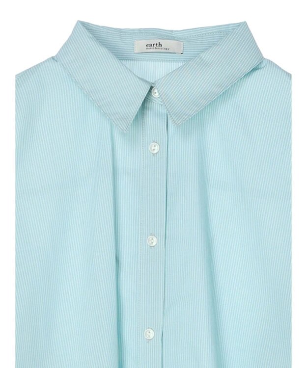 earth music&ecology ＴＲキュプラレギュラーシャツ Light Green