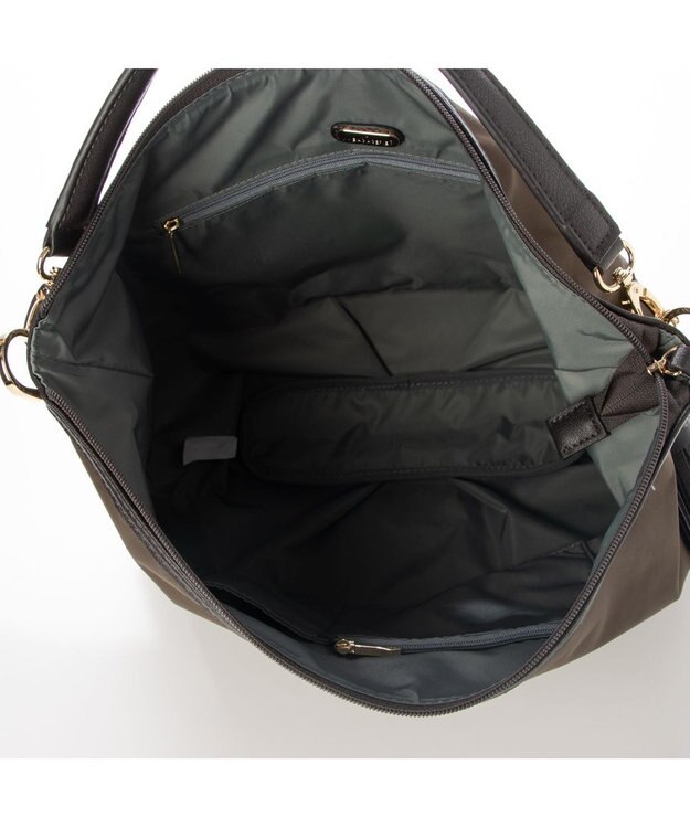 LA BAGAGERIE ナイロン　2wayショルダーバッグ チョコ