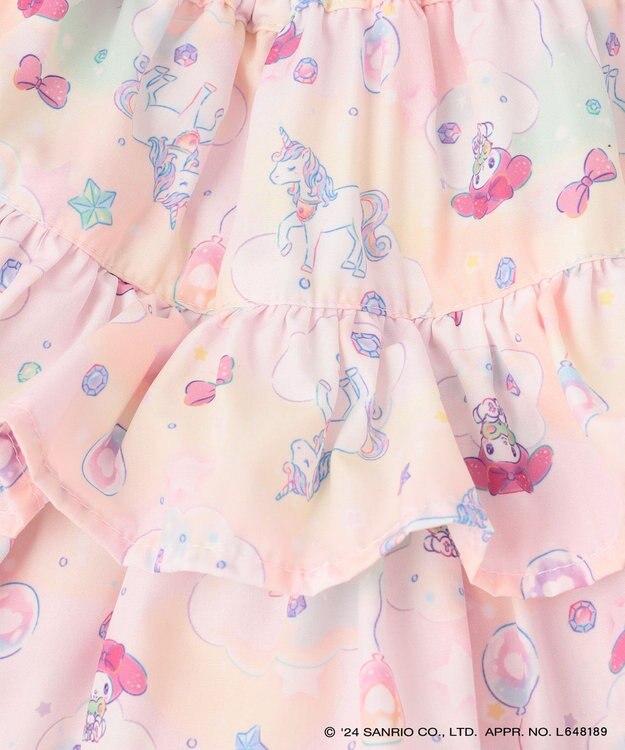 ANY KIDS 【サンリオキャラクターズ×any FAM】フリルショートパンツ ピンク×マイメロディ