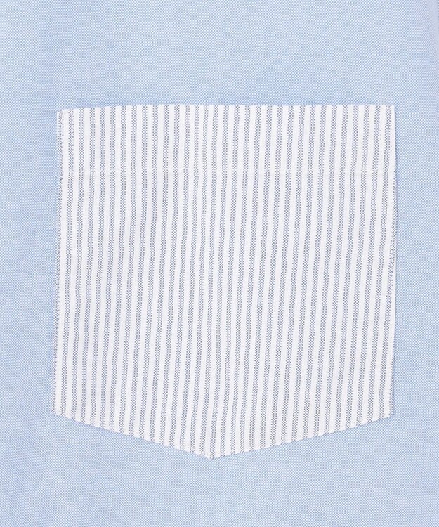 J.PRESS YORK STREET 【UNISEX】オックスフォード クレイジーパターン シャツ/バンドカラー ブルー系8