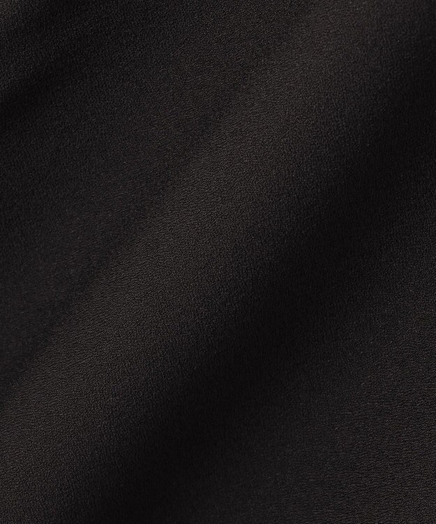 ICB L 【洗える】 ダブルフェイスクレープ ジャンパースカート ブラック系（裏面トープ）