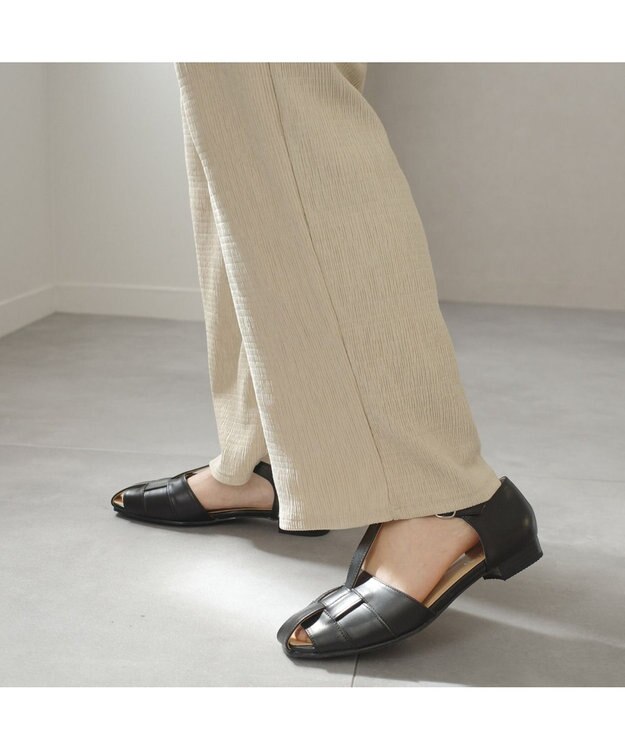 Pointer 日本製 本革グルカサンダル ブラック