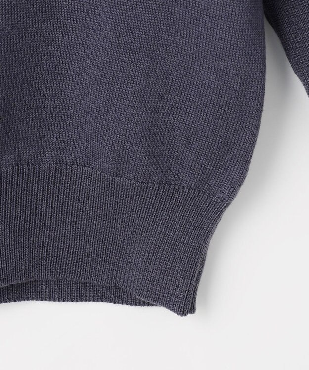 Feroux ブローチデザインニット プルオーバー ネイビー系