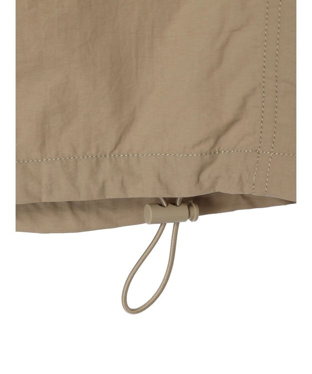 Green Parks ノーカラーミリタリーベスト Beige