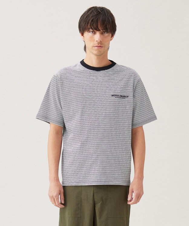 UNFILO MENS BASIC ロゴTEE【ギフトにもおすすめ】 ブラックボーダー