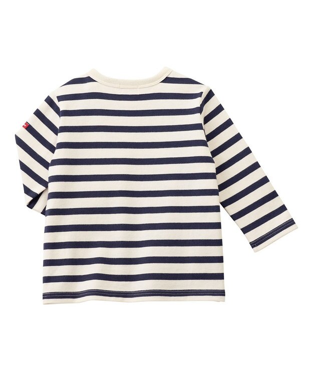 MIKI HOUSE HOT BISCUITS オーバーオール＆ボーダー長袖Tシャツギフトセット【BOX付き】 ストームグリーン