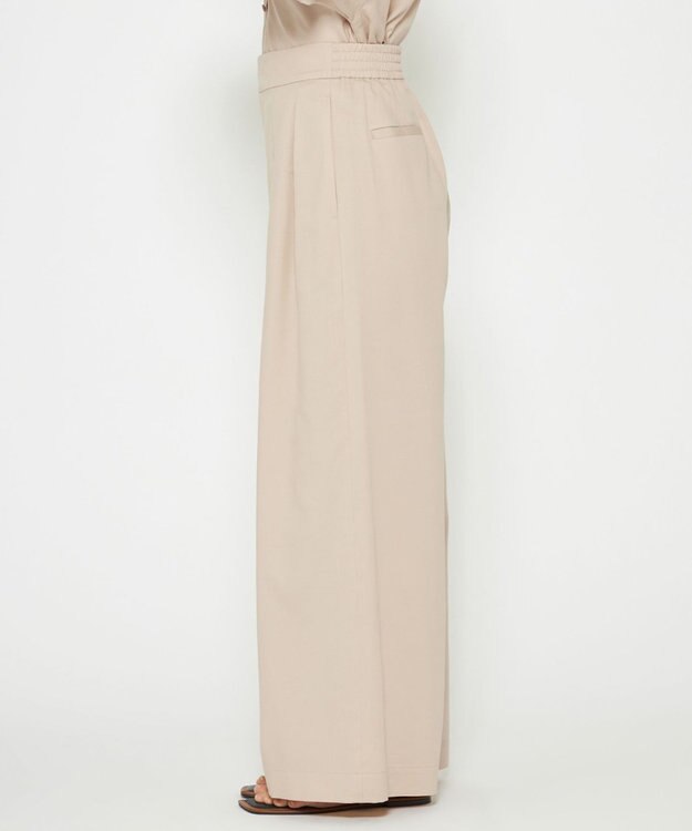 uncrave 【手洗い可】シャンブレー タック パンツ（uncrave WHITE） エクリュ