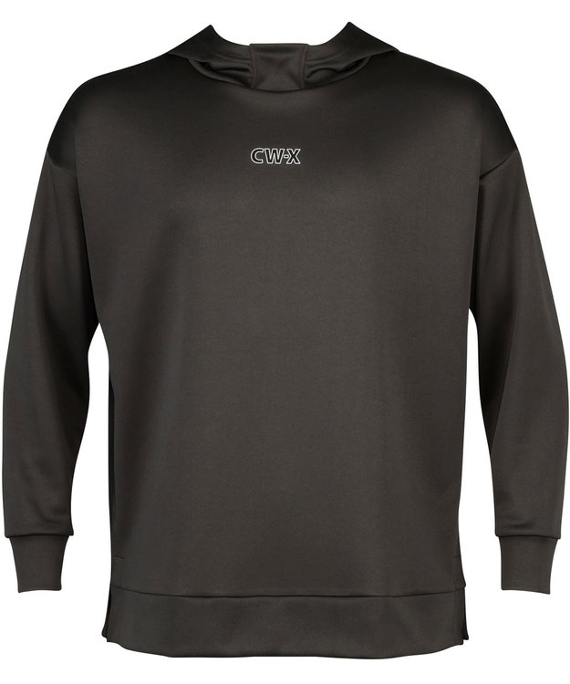 CW-X 【UNISEX】 CW-X 【STYLE FREE】 フードつき スポーツ プルオーバー 長袖 スウェット パーカー トップス ユニセックス DLR189 /ワコール ブラックスペシャル