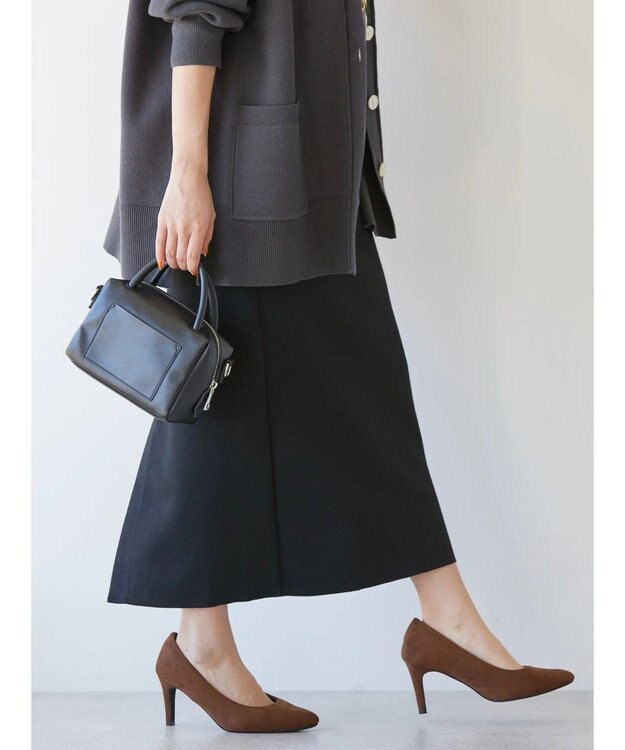 AMERICAN HOLIC 針抜きリブタイトスカート Black