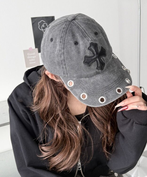 WEGO PUクロスハトメキャップ スミクロ