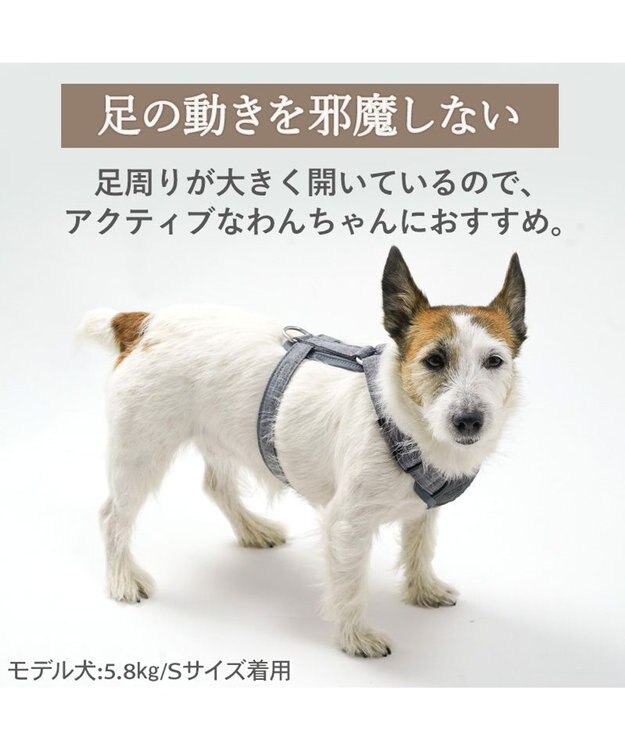 PET PARADISE ペットパラダイス  アクティブハーネス 杢調 ３Ｓ 小型犬 チャコールグレー