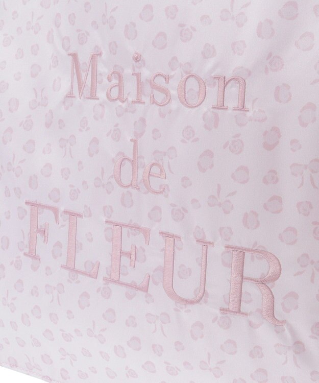 Maison de FLEUR リボンレオパードスクエアトートバッグ Light Pink
