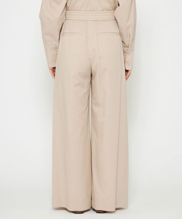 uncrave 【手洗い可】シャンブレー タック パンツ（uncrave WHITE） エクリュ