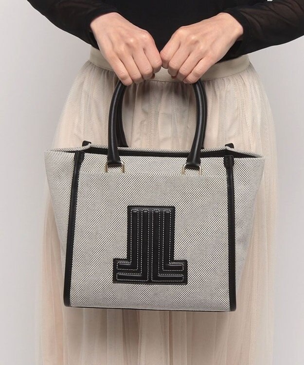 LANVIN en Bleu ヴィジュキャンバス トートバッグ ブラック