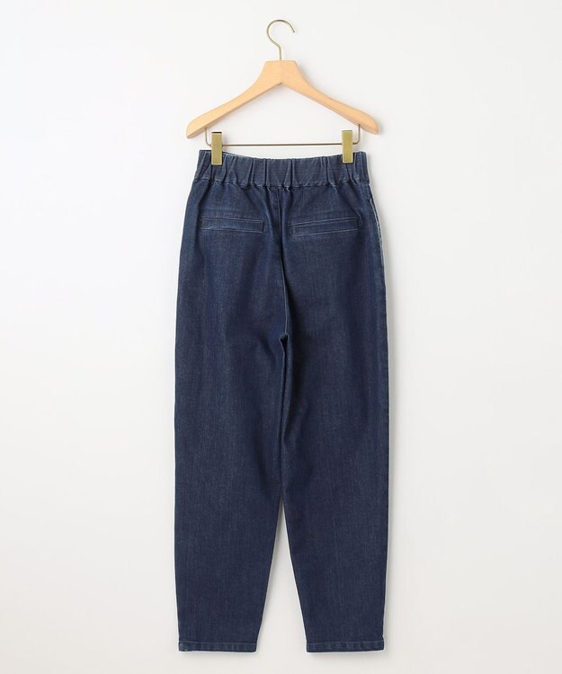 組曲 ライトデニム テーパードクロップドパンツ ネイビー系