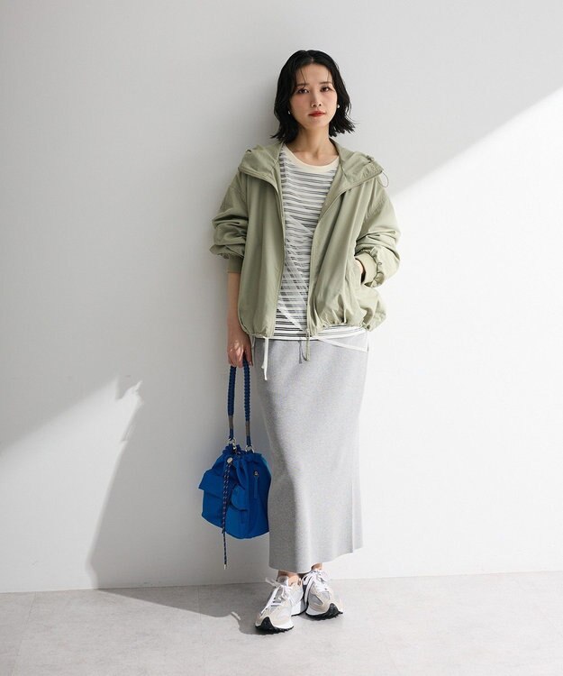 Green Parks 撥水加工フード付ブルゾン Gray