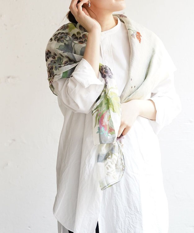 muto TUSCANY リネンシルクストール TUSCANY white